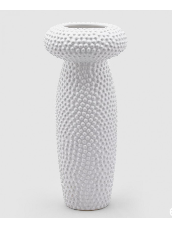 Vaza puntini biela 45x21cm 016881