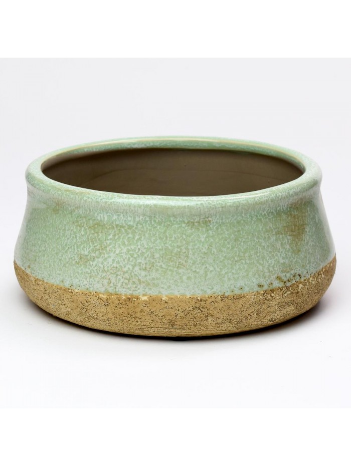 Obal miska keramika zeleny 17,5x17,5x7,5cm 208727